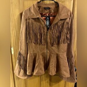 Women’s Suede Fringe Jacket Size Large -  by CQbyCQ Western Wear/Cowgirl